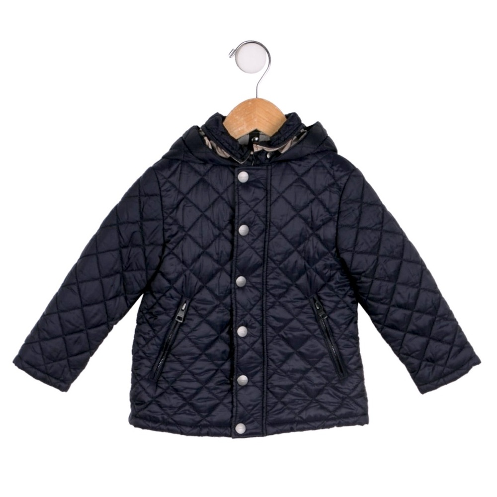 🧸BURBERRY Toddler Boys’ Quilted Down Jacket EUC❣️